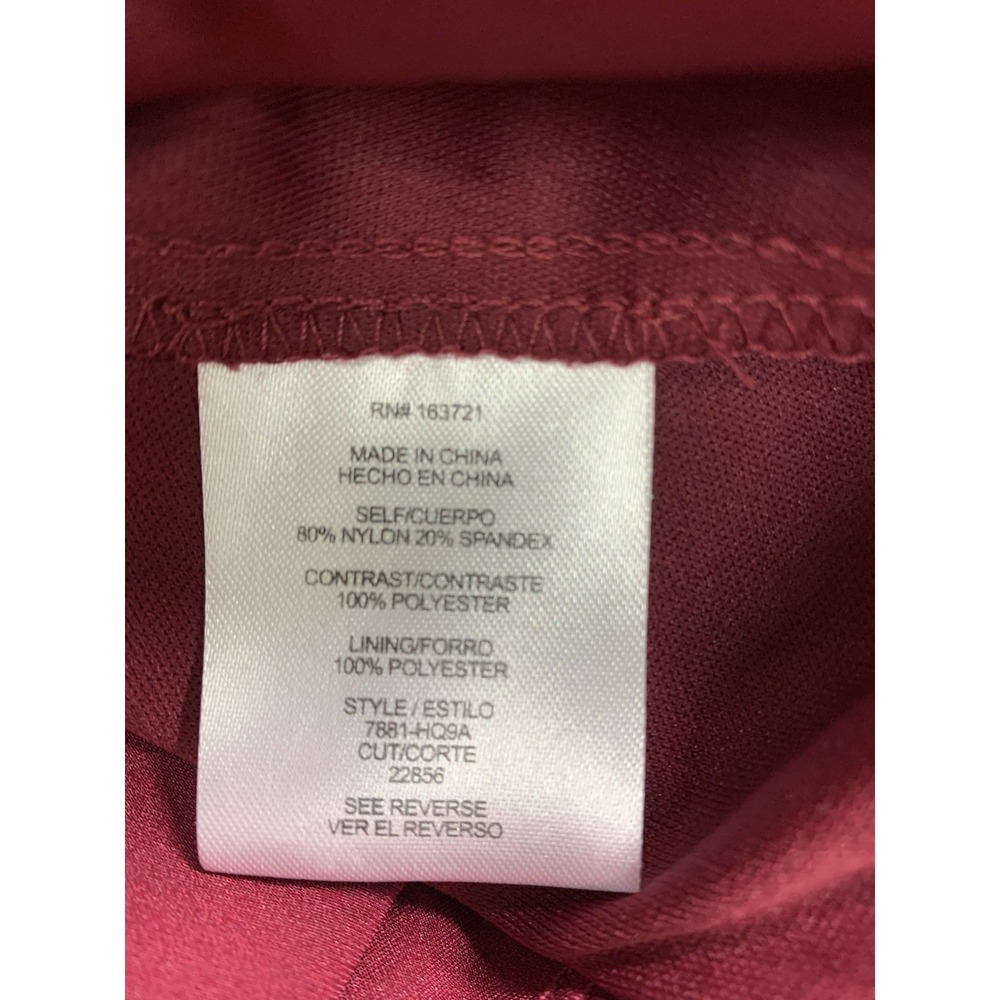 City Studio Junior's Twist Bandeau Ruched Long Dress Cabernet Size XXL NWTS - Picture 3 of 5
